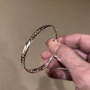Sterling Silver Herringbone Chain Bracelet